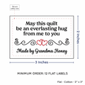 PPLR_HIDDEN_PRODUCT Double Heart Quote (2"x3" Cotton - 12 labels/set)