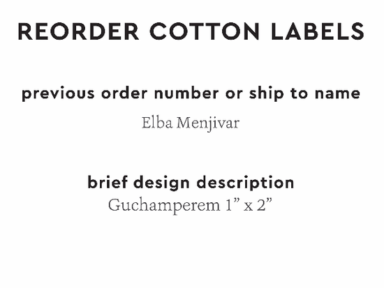 PPLR_HIDDEN_PRODUCT Reorder Previous Label Design - COTTON