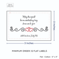 PPLR_HIDDEN_PRODUCT Double Heart Quote (2"x3" Cotton - 12 labels/set)