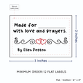 PPLR_HIDDEN_PRODUCT Double Heart Quote (2"x3" Cotton - 12 labels/set)