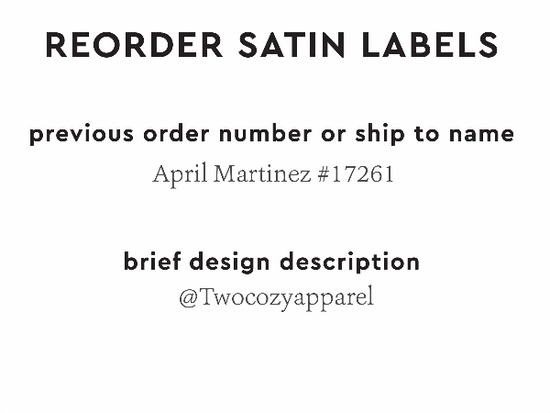 PPLR_HIDDEN_PRODUCT Reorder Previous Label Design - SATIN