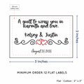 PPLR_HIDDEN_PRODUCT Double Heart Quote (2"x3" Cotton - 12 labels/set)