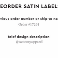 PPLR_HIDDEN_PRODUCT Reorder Previous Label Design - SATIN