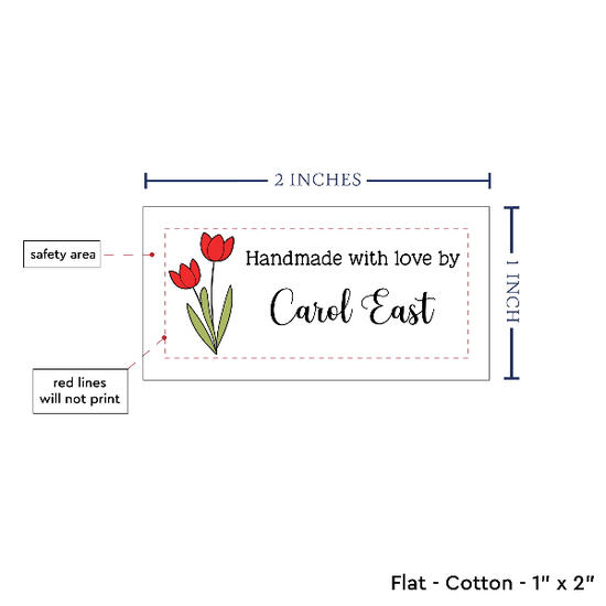 PPLR_HIDDEN_PRODUCT Spring Tulips (2"x1"-Cotton)
