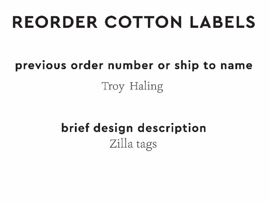 PPLR_HIDDEN_PRODUCT Reorder Previous Label Design - COTTON