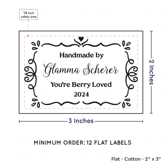 PPLR_HIDDEN_PRODUCT Swirl Accent Border (2"x3" Cotton - 12 labels/set)