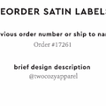 PPLR_HIDDEN_PRODUCT Reorder Previous Label Design - SATIN