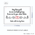 PPLR_HIDDEN_PRODUCT Double Heart Quote (2"x3" Cotton - 12 labels/set)