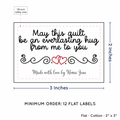 PPLR_HIDDEN_PRODUCT Double Heart Quote (2"x3" Cotton - 12 labels/set)