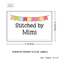 PPLR_HIDDEN_PRODUCT Colorful Banner (2"x3" Cotton - 12 labels/set)