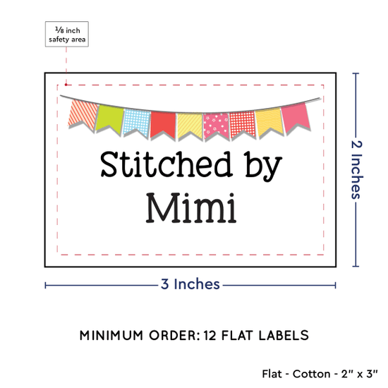 PPLR_HIDDEN_PRODUCT Colorful Banner (2"x3" Cotton - 12 labels/set)