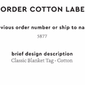 PPLR_HIDDEN_PRODUCT Reorder Previous Label Design - COTTON