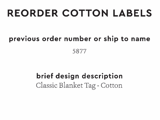 PPLR_HIDDEN_PRODUCT Reorder Previous Label Design - COTTON