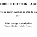 PPLR_HIDDEN_PRODUCT Reorder Previous Label Design - COTTON
