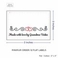 PPLR_HIDDEN_PRODUCT Double Heart Quote (2"x3" Cotton - 12 labels/set)