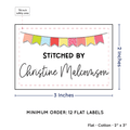 PPLR_HIDDEN_PRODUCT Colorful Banner (2"x3" Cotton - 12 labels/set)