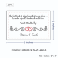 PPLR_HIDDEN_PRODUCT Double Heart Quote (2"x3" Cotton - 12 labels/set)