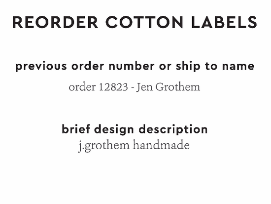 PPLR_HIDDEN_PRODUCT Reorder Previous Label Design - COTTON
