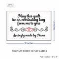 PPLR_HIDDEN_PRODUCT Double Heart Quote (2"x3" Cotton - 12 labels/set)