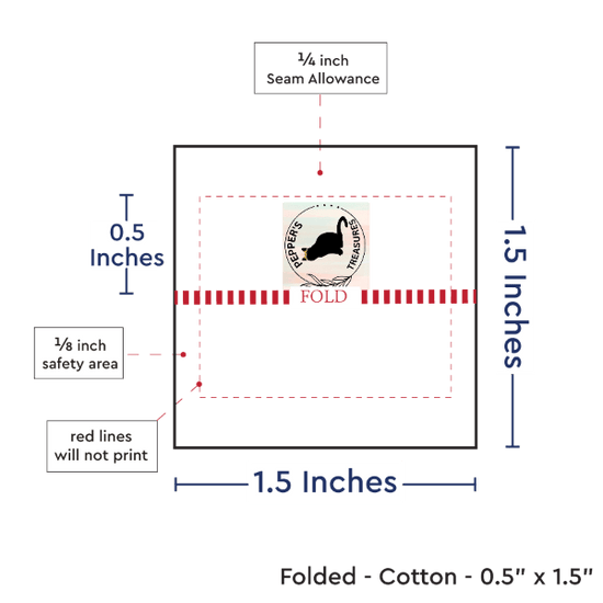 PPLR_HIDDEN_PRODUCT Print Your Logo or Image on FOLDED Cotton Tags