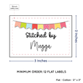 PPLR_HIDDEN_PRODUCT Colorful Banner (2"x3" Cotton - 12 labels/set)