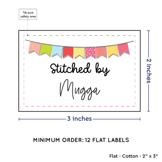 PPLR_HIDDEN_PRODUCT Colorful Banner (2"x3" Cotton - 12 labels/set)