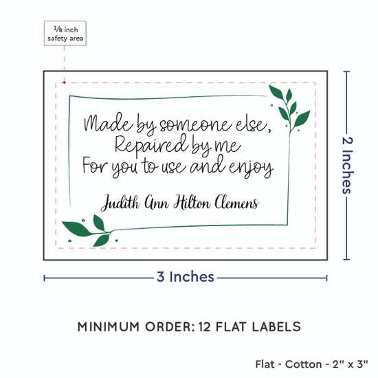 PPLR_HIDDEN_PRODUCT Leaf Quote (2"x3" Cotton - 12 labels/set)