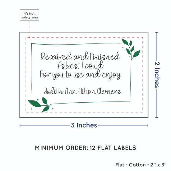 PPLR_HIDDEN_PRODUCT Leaf Quote (2"x3" Cotton - 12 labels/set)