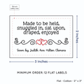 PPLR_HIDDEN_PRODUCT Double Heart Quote (2"x3" Cotton - 12 labels/set)