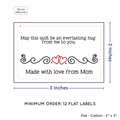 PPLR_HIDDEN_PRODUCT Double Heart Quote (2"x3" Cotton - 12 labels/set)
