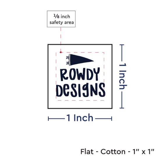 PPLR_HIDDEN_PRODUCT Print your Logo or Image on FLAT Cotton Tags