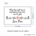 PPLR_HIDDEN_PRODUCT Double Heart Quote (2"x3" Cotton - 12 labels/set)