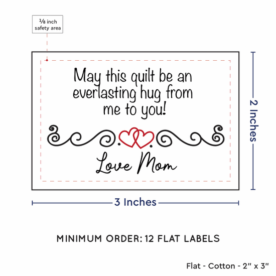 PPLR_HIDDEN_PRODUCT Double Heart Quote (2"x3" Cotton - 12 labels/set)