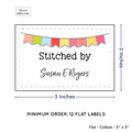 PPLR_HIDDEN_PRODUCT Colorful Banner (2"x3" Cotton - 12 labels/set)
