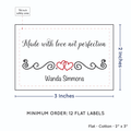 PPLR_HIDDEN_PRODUCT Double Heart Quote (2"x3" Cotton - 12 labels/set)