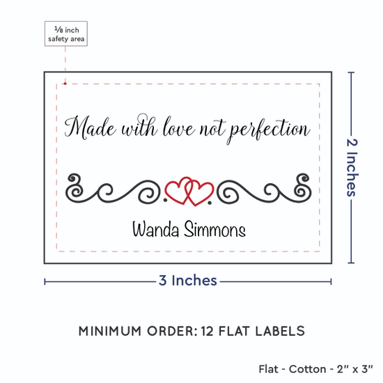 PPLR_HIDDEN_PRODUCT Double Heart Quote (2"x3" Cotton - 12 labels/set)