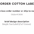 PPLR_HIDDEN_PRODUCT Reorder Previous Label Design - COTTON