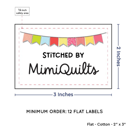 PPLR_HIDDEN_PRODUCT Colorful Banner (2"x3" Cotton - 12 labels/set)