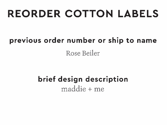 PPLR_HIDDEN_PRODUCT Reorder Previous Label Design - COTTON