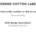 PPLR_HIDDEN_PRODUCT Reorder Previous Label Design - COTTON