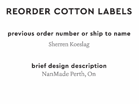 PPLR_HIDDEN_PRODUCT Reorder Previous Label Design - COTTON