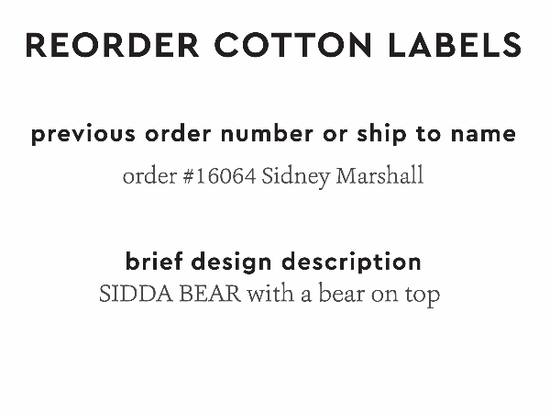 PPLR_HIDDEN_PRODUCT Reorder Previous Label Design - COTTON