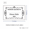 PPLR_HIDDEN_PRODUCT Swirl Accent Border with Fill in Blanks (2"x3" Cotton - 12 labels/set)