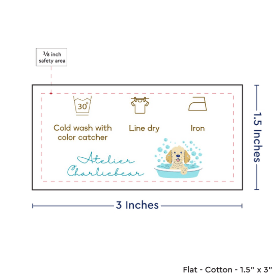 PPLR_HIDDEN_PRODUCT Print your Logo or Image on FLAT Cotton Tags