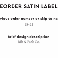 PPLR_HIDDEN_PRODUCT Reorder Previous Label Design - SATIN