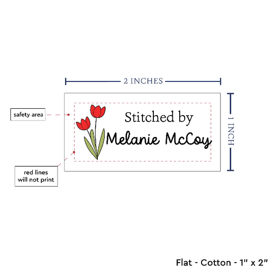 PPLR_HIDDEN_PRODUCT Spring Tulips (2"x1"-Cotton)