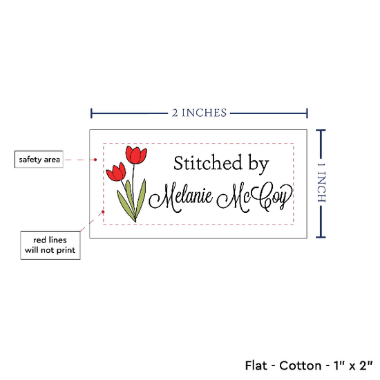 PPLR_HIDDEN_PRODUCT Spring Tulips (2"x1"-Cotton)