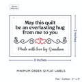 PPLR_HIDDEN_PRODUCT Double Heart Quote (2"x3" Cotton - 12 labels/set)