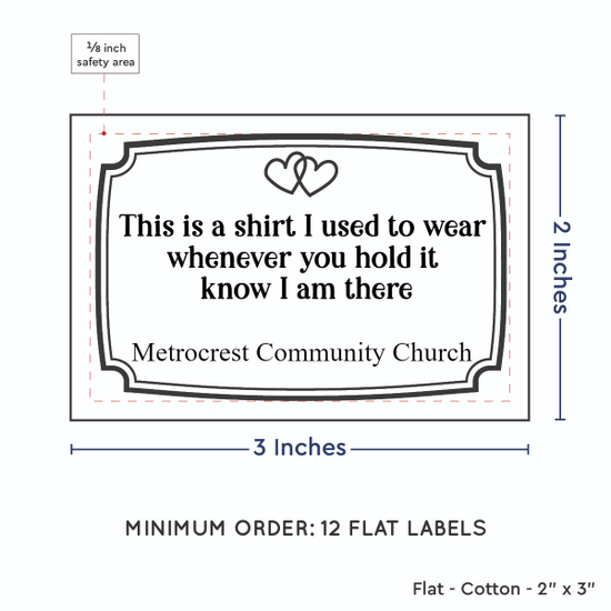PPLR_HIDDEN_PRODUCT Frame Quote (2"x3" Cotton - 12 labels/set)