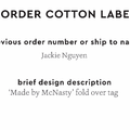 PPLR_HIDDEN_PRODUCT Reorder Previous Label Design - COTTON